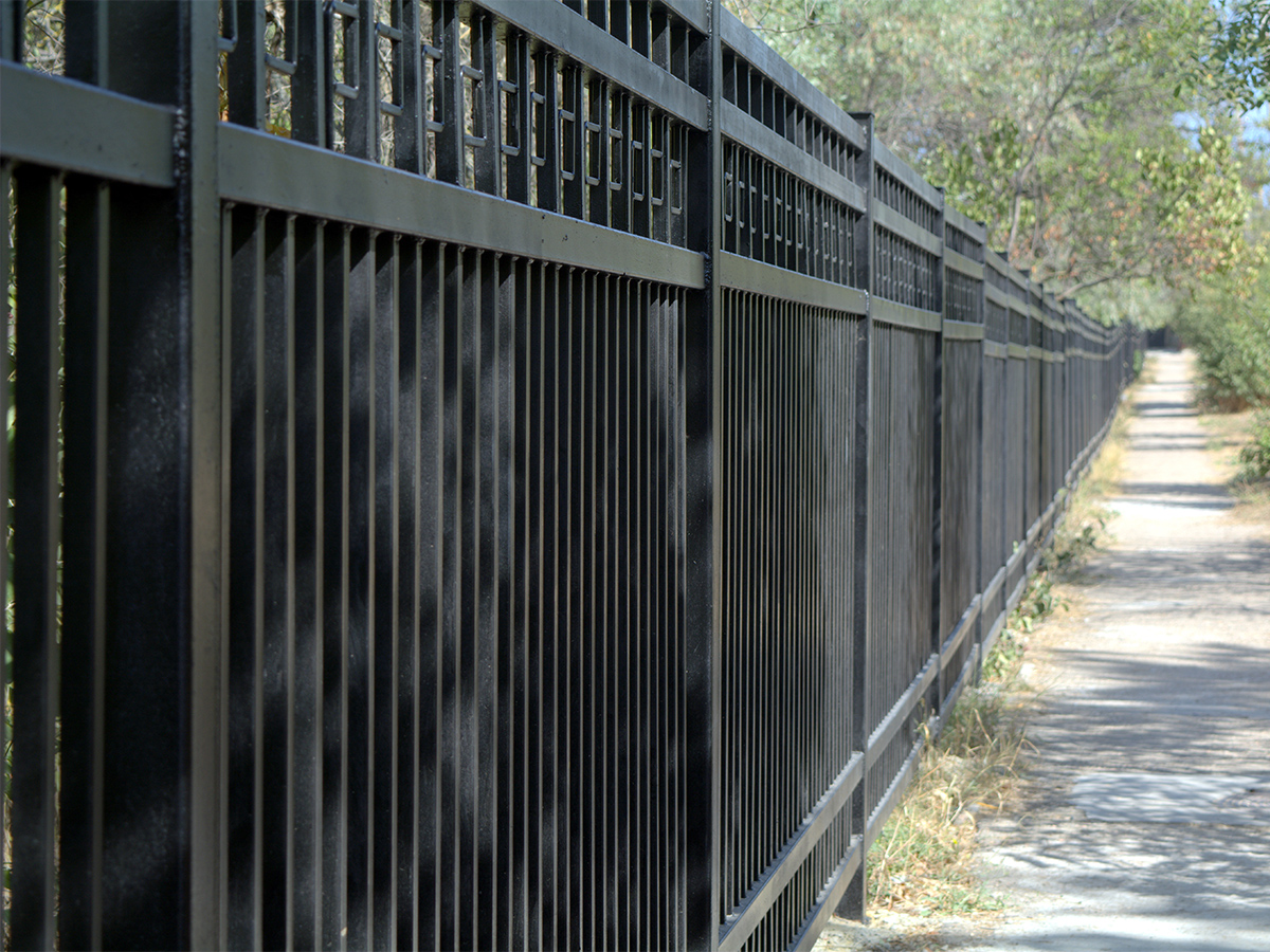 Photo of an ornamental steel fence from a Arkansas fence company