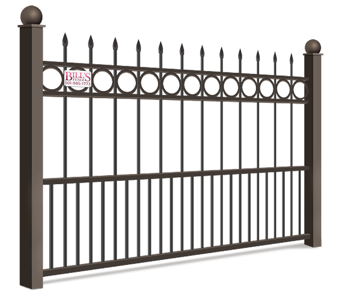 Commercial Ornamental Steel fence features popular with Texas and Arkansas homeowners