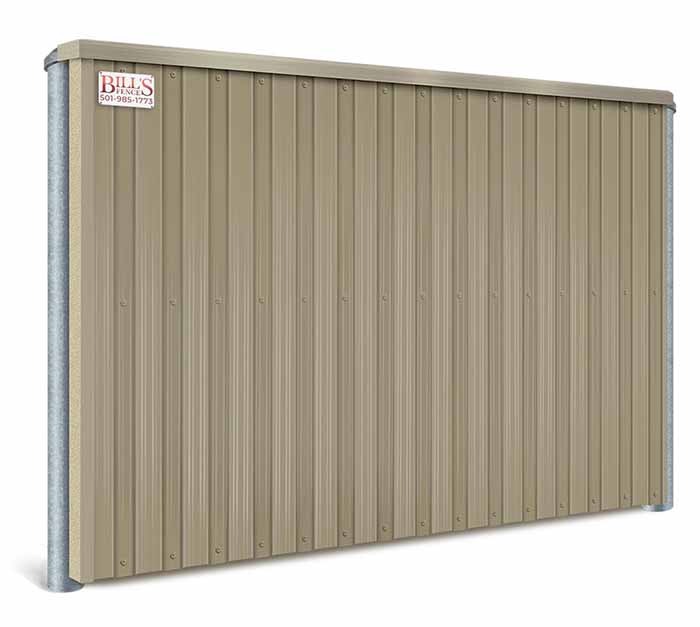 Metal Panel fence features popular with Texas and Arkansas homeowners