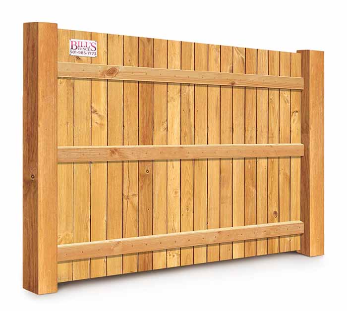 Wood fence features popular with Arkansas homeowners