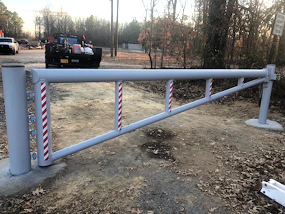 Commercial A-frame barrier gate installation company for the Texas and Arkansas area.