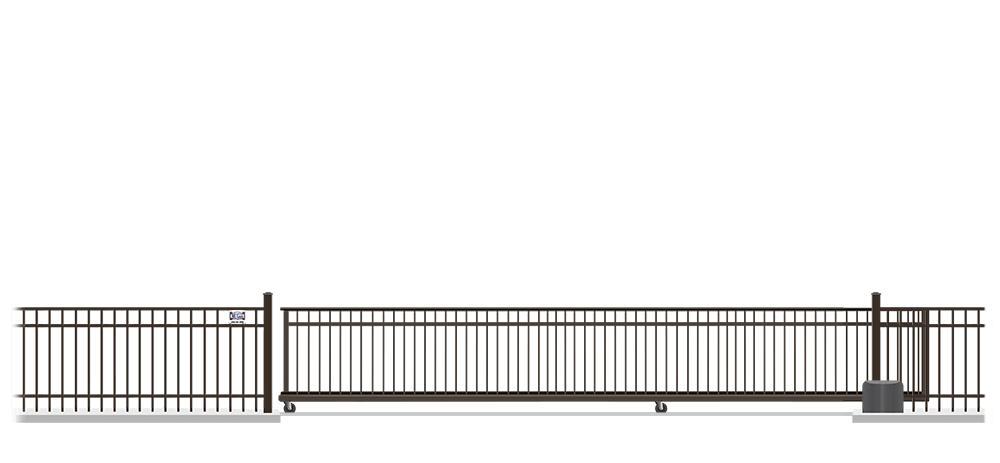 V-Track Gate Closed