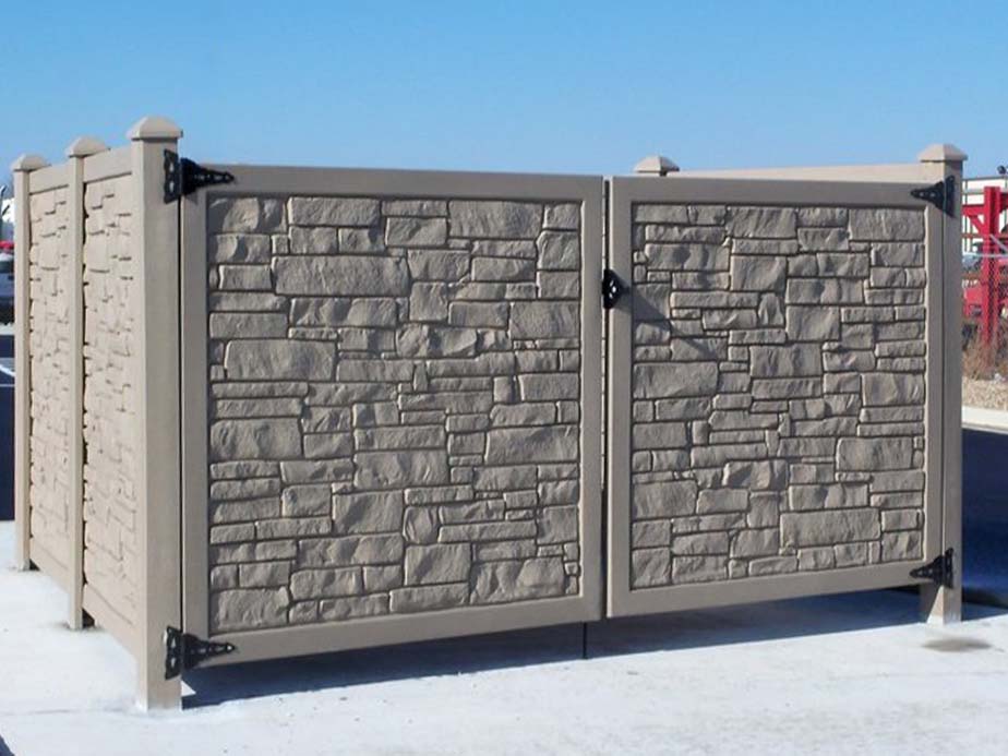 Industrial Dumpster Enclosures in the Texas and Arkansas area.