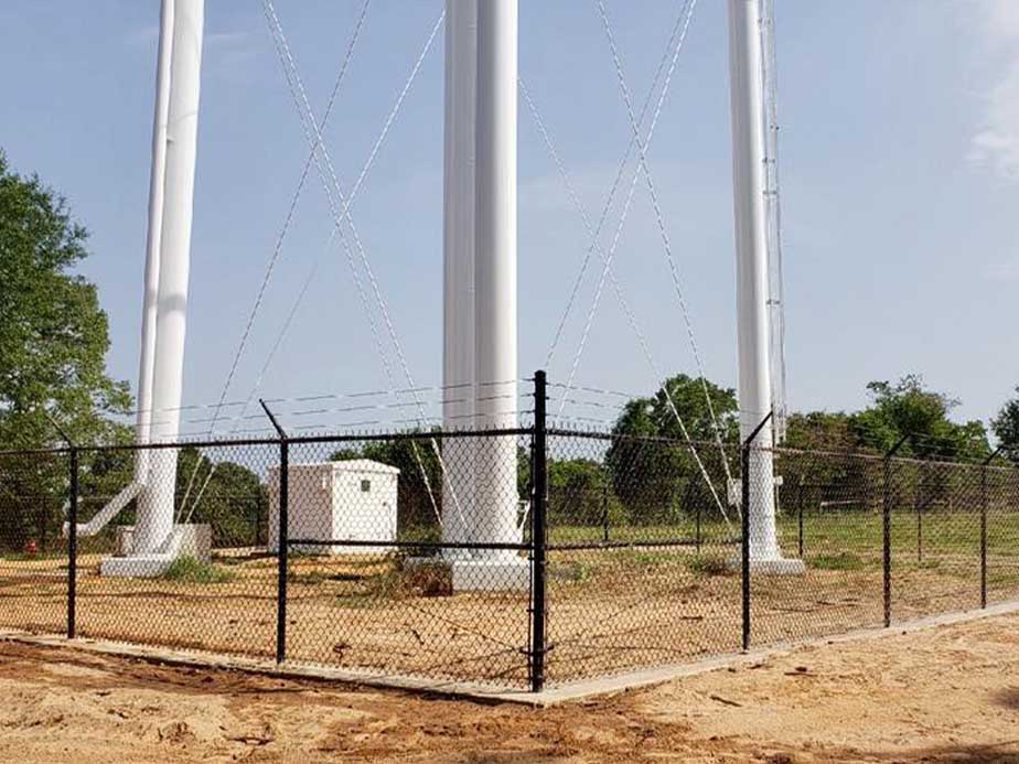 Industrial Public Water Facility Fences in the Texas and Arkansas area.