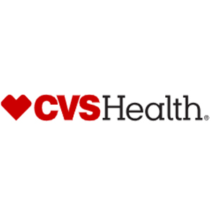 CVS Health logo featuring a red heart icon followed by the words CVS Health in black and red text on a white background.
