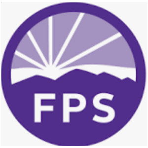 A purple circle logo featuring white rays of sunlight rising over stylized mountains, with the letters FPS in bold white font at the bottom.