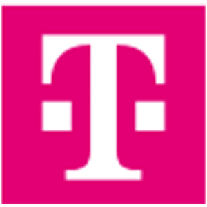 A bold white letter T in a serif font is centered on a bright magenta square background.