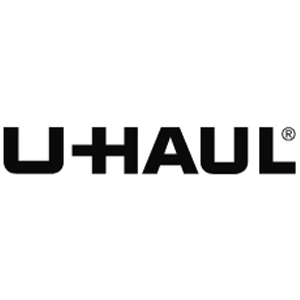 The black U-Haul logo with bold, uppercase letters on a white background.